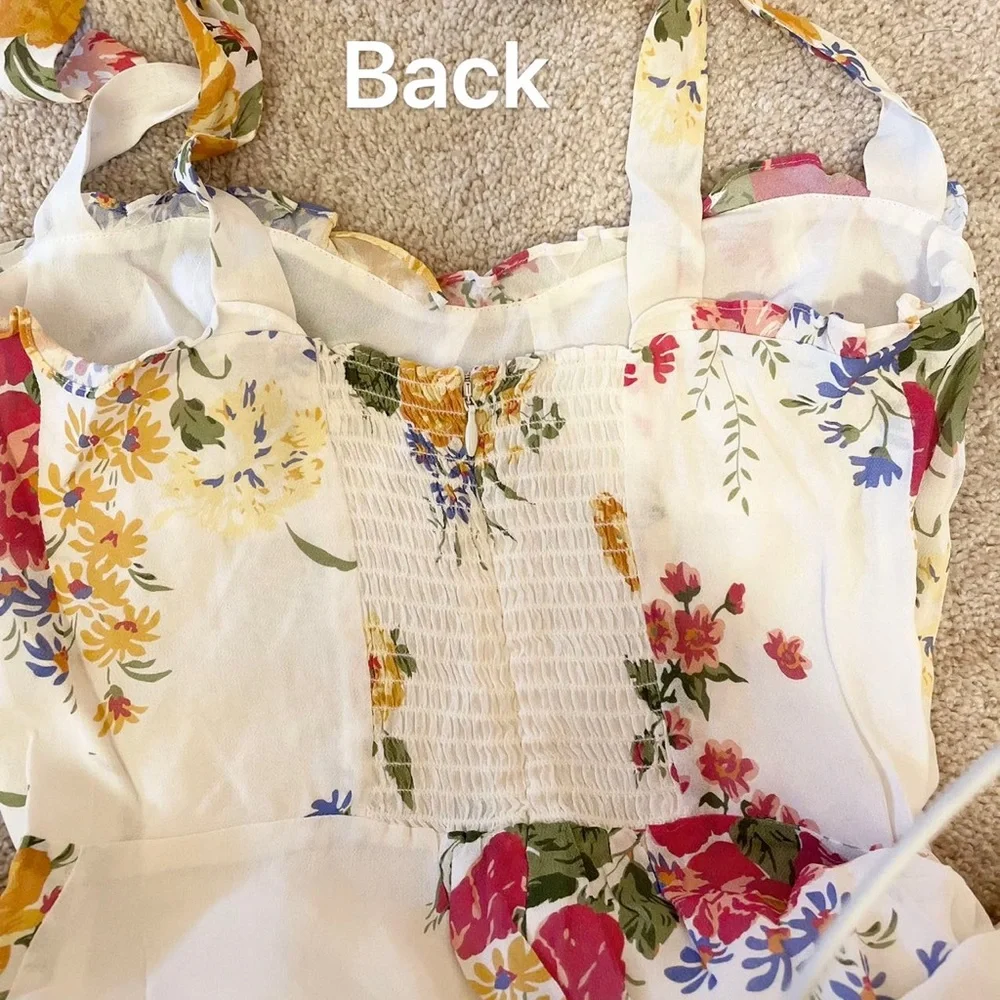 Reformation Nikita Dress    Bouquet    AUTHENTIC - Picture 11 of 16